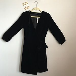 🆕 {J. Crew} Soft and Velvety Real Wrap Dress 👗